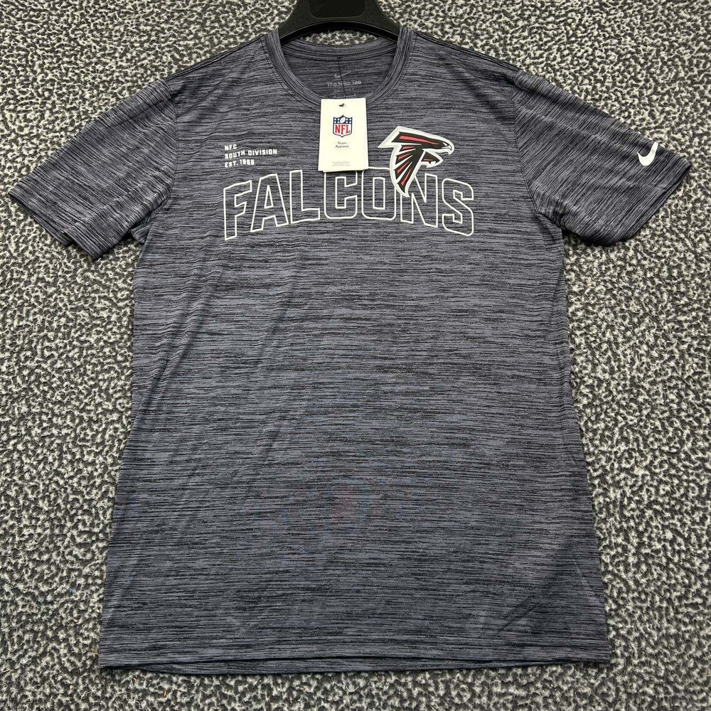 Nike Dri-Fit Shirt Men Medium Atlanta Falcons NFL Short Sleeve Crew Neck New M